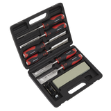 Sealey Hammer-Thru Wood Chisel 8pc Set
