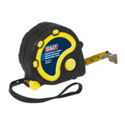 Sealey Rubber Tape Measure 5m(16ft) x 19mm - Metric/Imperial