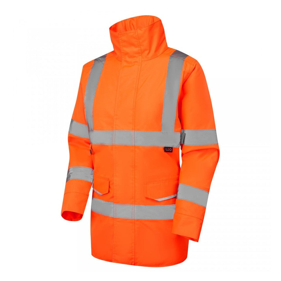 Leo Workwear CHERISTOW Leo EcoViz 4K Womens Baffle Lined Anorak