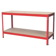 Sealey Workbench 1.53m Steel Wooden Top