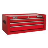 Sealey Mid-Box 3 Drawer with Ball-Bearing Slides - Red AP223