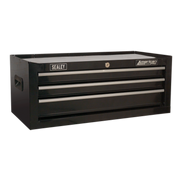 Sealey Mid-Box 3 Drawer with Ball-Bearing Slides - Black AP223B
