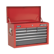 Sealey Topchest 9 Drawer with Ball-Bearing Slides - Red/Grey