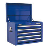Sealey Topchest 5 Drawer with Ball-Bearing Slides - Blue