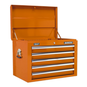 Sealey Topchest 5 Drawer with Ball-Bearing Slides - Orange