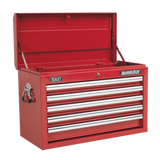 Sealey Topchest 5 Drawer with Ball-Bearing Slides - Red AP33059