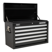 Sealey Topchest 5 Drawer with Ball-Bearing Slides - Black AP33059B