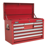 Sealey Topchest 8 Drawer with Ball-Bearing Slides - Red