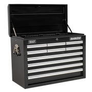 Sealey Topchest 10 Drawer with Ball-Bearing Slides - Black AP33109B