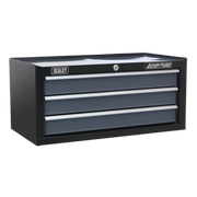 Sealey Mid-Box 3 Drawer with Ball-Bearing Slides - Black/Grey