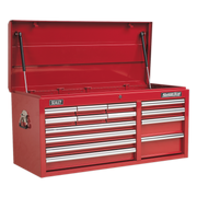Sealey Topchest 14 Drawer with Ball-Bearing Slides Heavy-Duty - Red