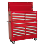 Sealey Tool Chest Combination 23 Drawer with Ball-Bearing Slides - Red
