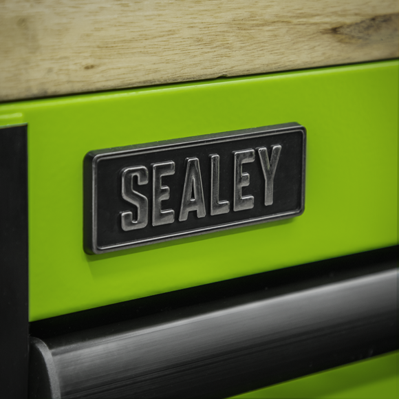 Sealey 15 Drawer Mobile Trolley with Wooden Worktop 1549mm