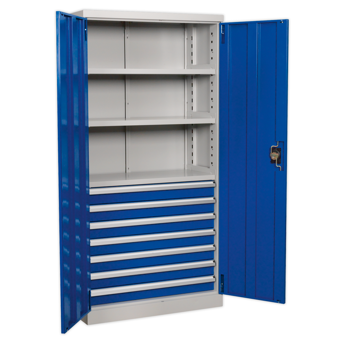 Sealey Industrial Cabinet 7 Drawer 3 Shelf 1800mm