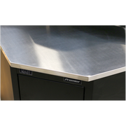 Sealey Stainless Steel Corner Worktop 930mm