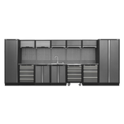 Sealey Superline PRO® 4.9m Storage System - Stainless Worktop APMSSTACK17SS