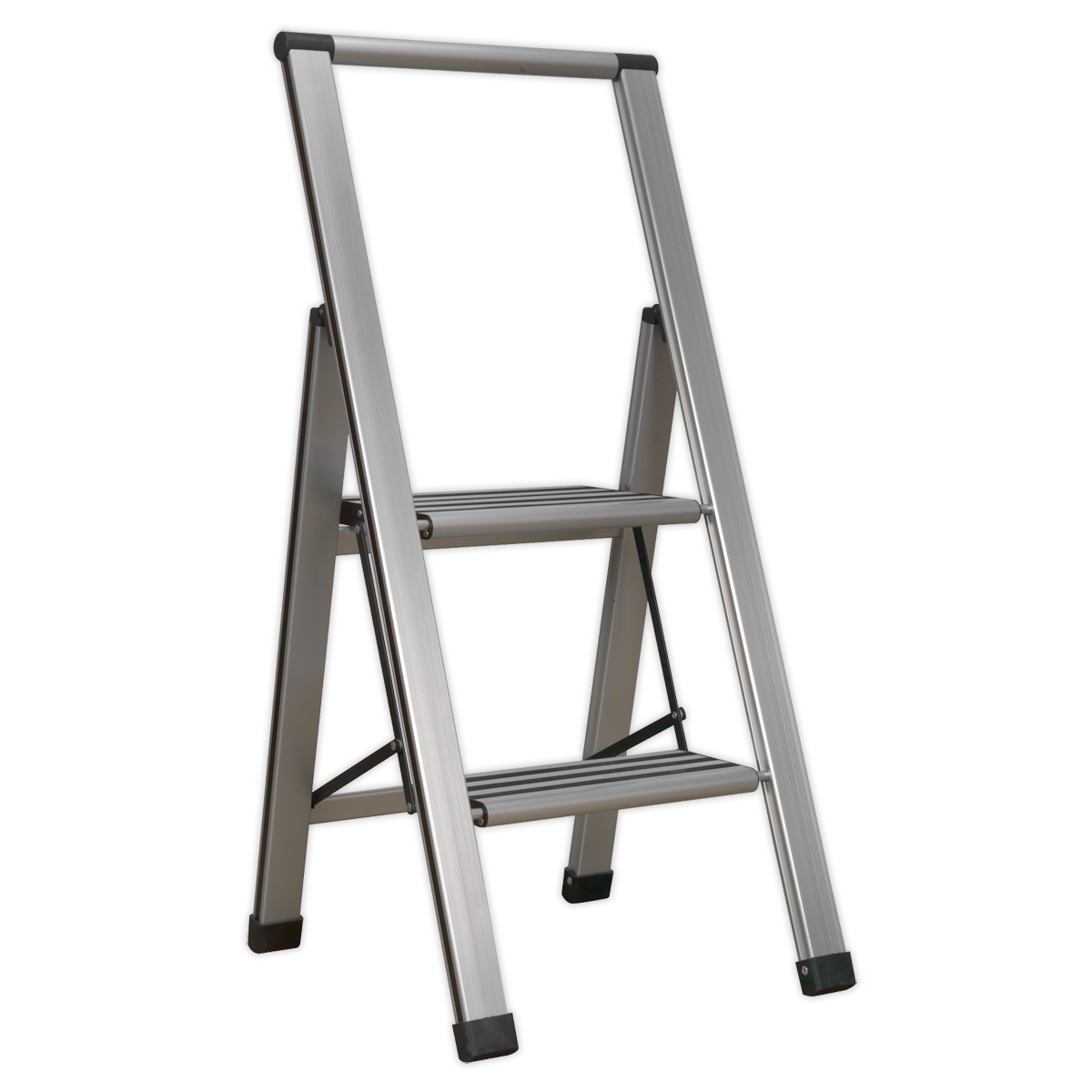 Sealey Aluminium Professional Folding Step Ladder 2-Step 150kg Capacity