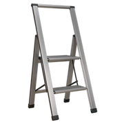 Sealey Aluminium Professional Folding Step Ladder 2-Step 150kg Capacity