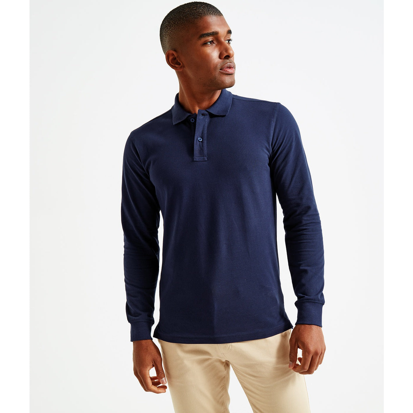 Asquith & Fox Men's Classic Fit Long Sleeved Polo