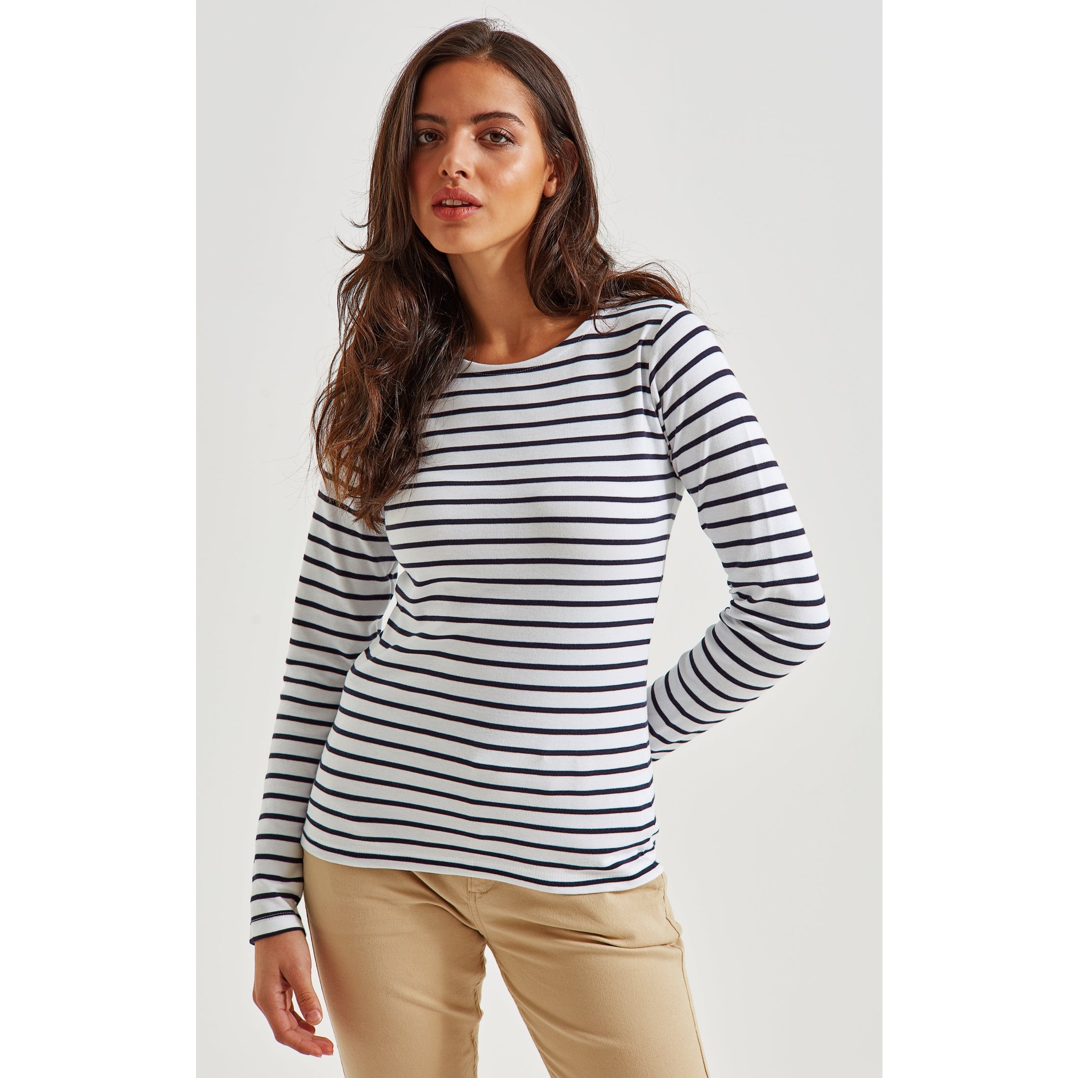 Asquith & Fox Women's Marinière Coastal Long Sleeve Tee