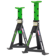 Sealey Axle Stands (Pair) 3 Tonne Capacity per Stand - Green