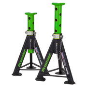 Sealey Axle Stands (Pair) 6 Tonne Capacity per Stand - Green