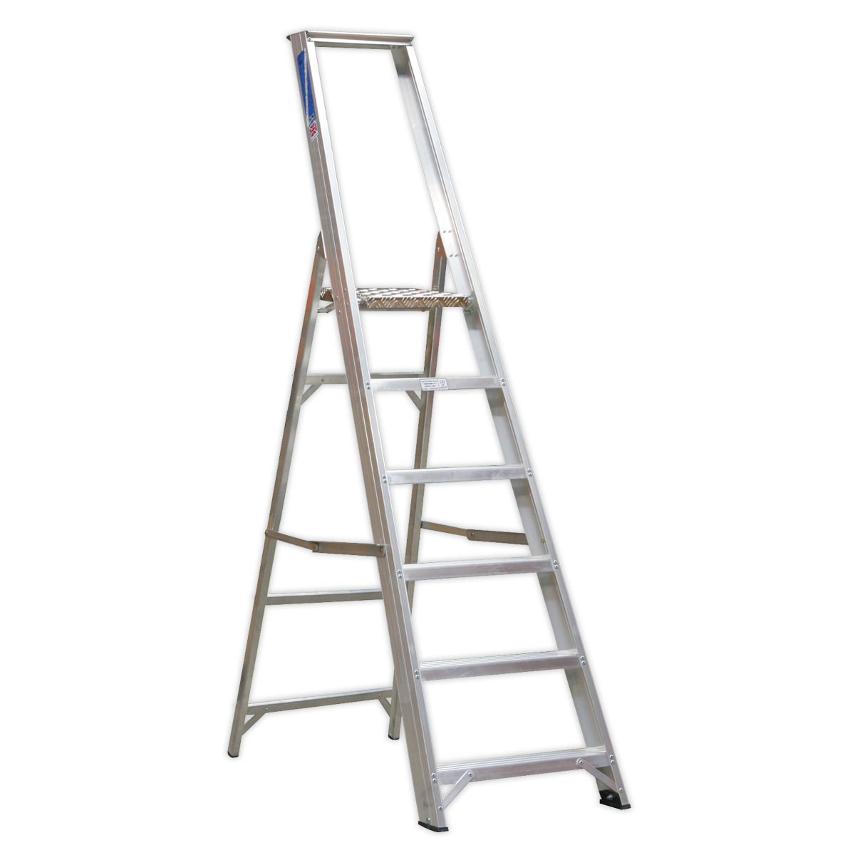 Sealey Aluminium Step Ladder 6-Tread Industrial BS 2037/1