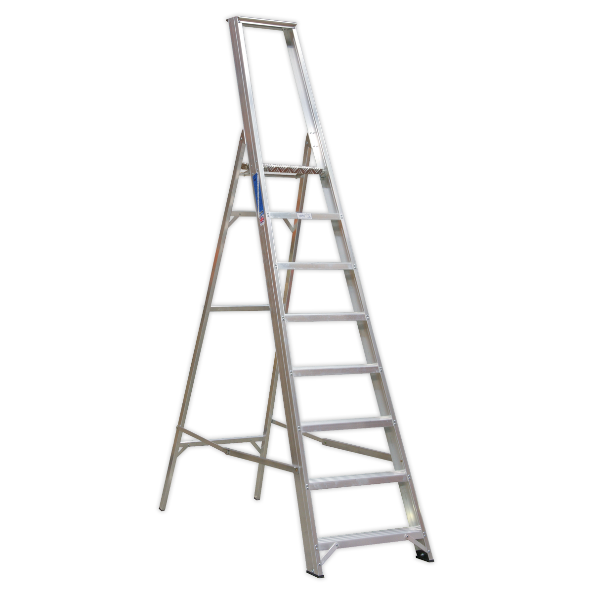 Sealey Aluminium Step Ladder 8-Tread Industrial BS 2037/1