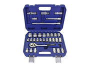 BlueSpot Tools 1/2in Hex & 12 Point Socket Set, 32 Piece