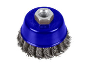 BlueSpot Tools Twist Knot Cup Brush 75mm M14 X 2