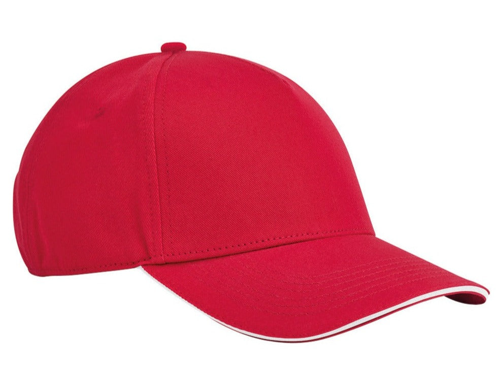 Beechfield Earthaware® Classic Organic Cotton 5-Panel Cap  Sandwich Peak