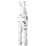 Bisley Overall Bib & Brace Cotton Contrast Painter 280gsm Stout #colour_white