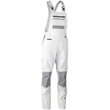 Bisley Overall Bib & Brace Cotton Contrast Painter 280gsm Stout #colour_white