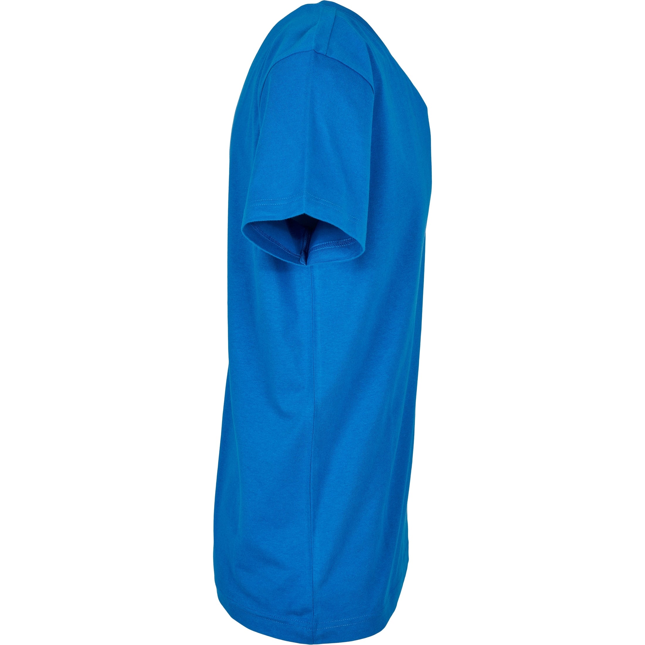 Build Your Brand Basic Basic Round Neck Tee - Cobalt Blue