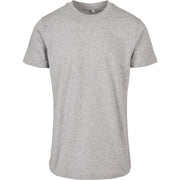 Build Your Brand Basic Basic Round Neck Tee - Heather Grey
