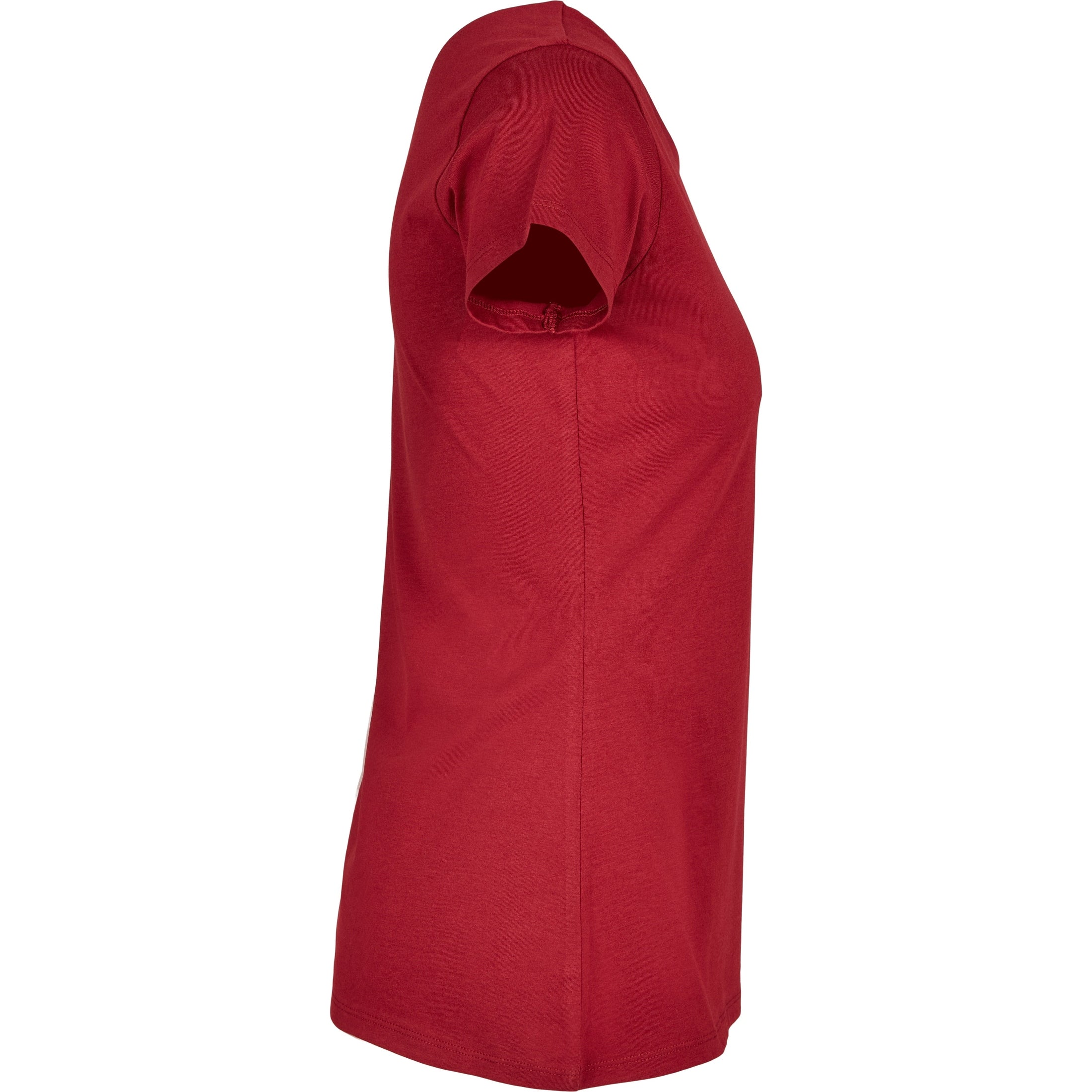 Build Your Brand Basic Women's Basic Tee - Burgundy