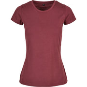 Build Your Brand Basic Women's Basic Tee - Cherry