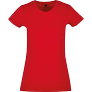 Build Your Brand Basic Women's Basic Tee - City Red
