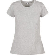 Build Your Brand Basic Women's Basic Tee - Heather Grey