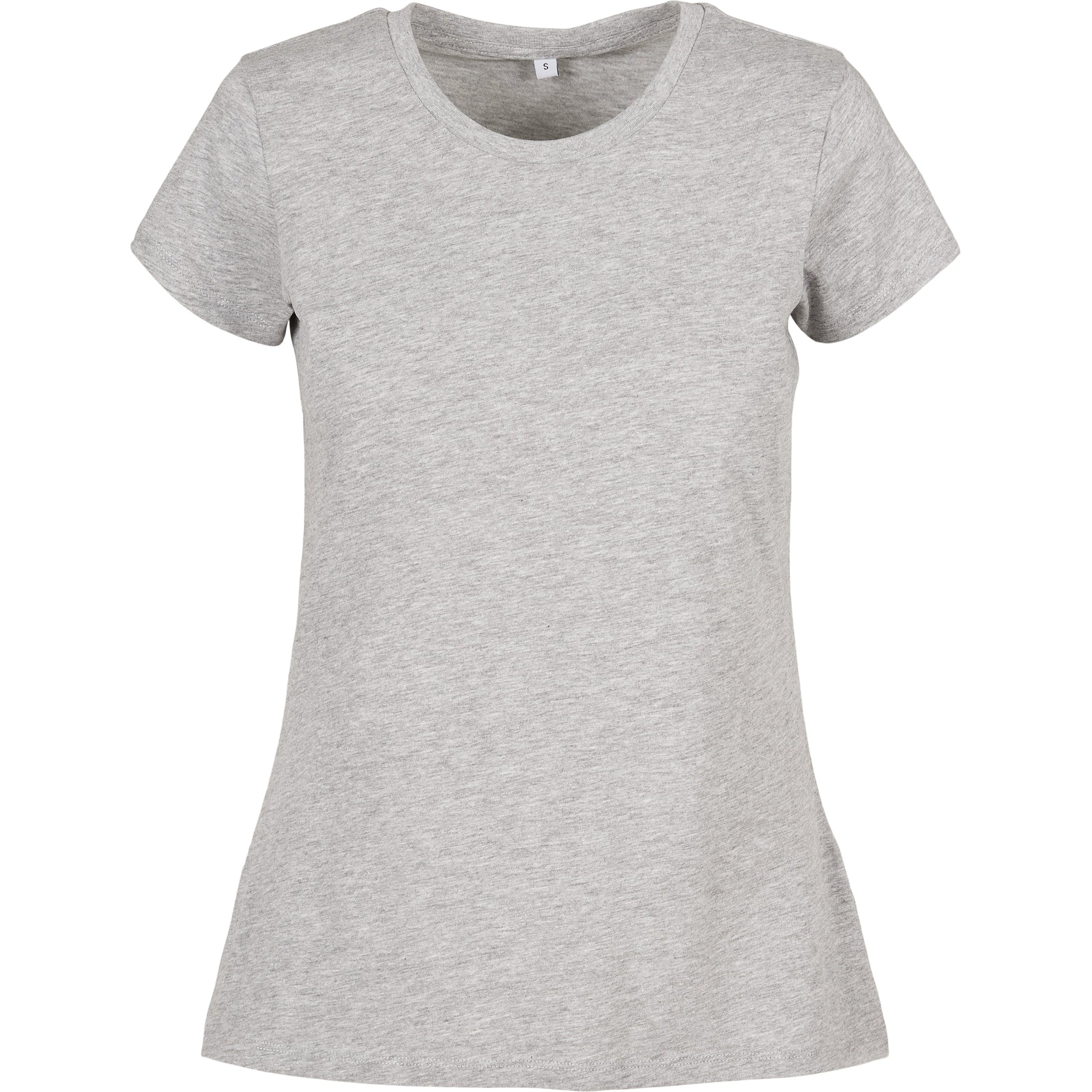 Build Your Brand Basic Women's Basic Tee - Heather Grey