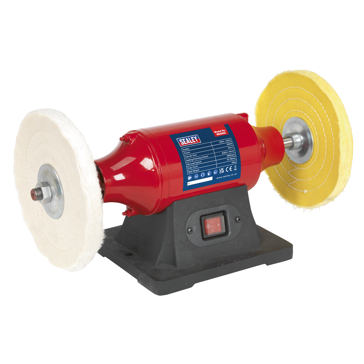 Sealey Bench Mounting Buffer/Polisher Ø200mm 550W/230V