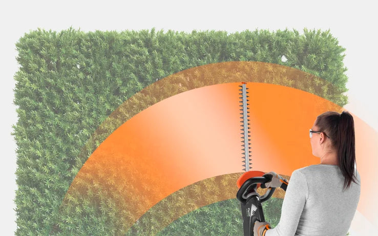 FLYMO 18V UltraCut 500 Cordless Hedge Trimmer – 2.5Ah Kit