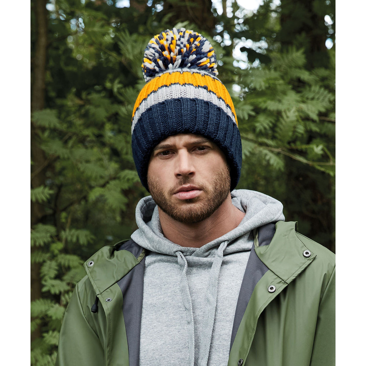 Beechfield Hygge Striped Beanie