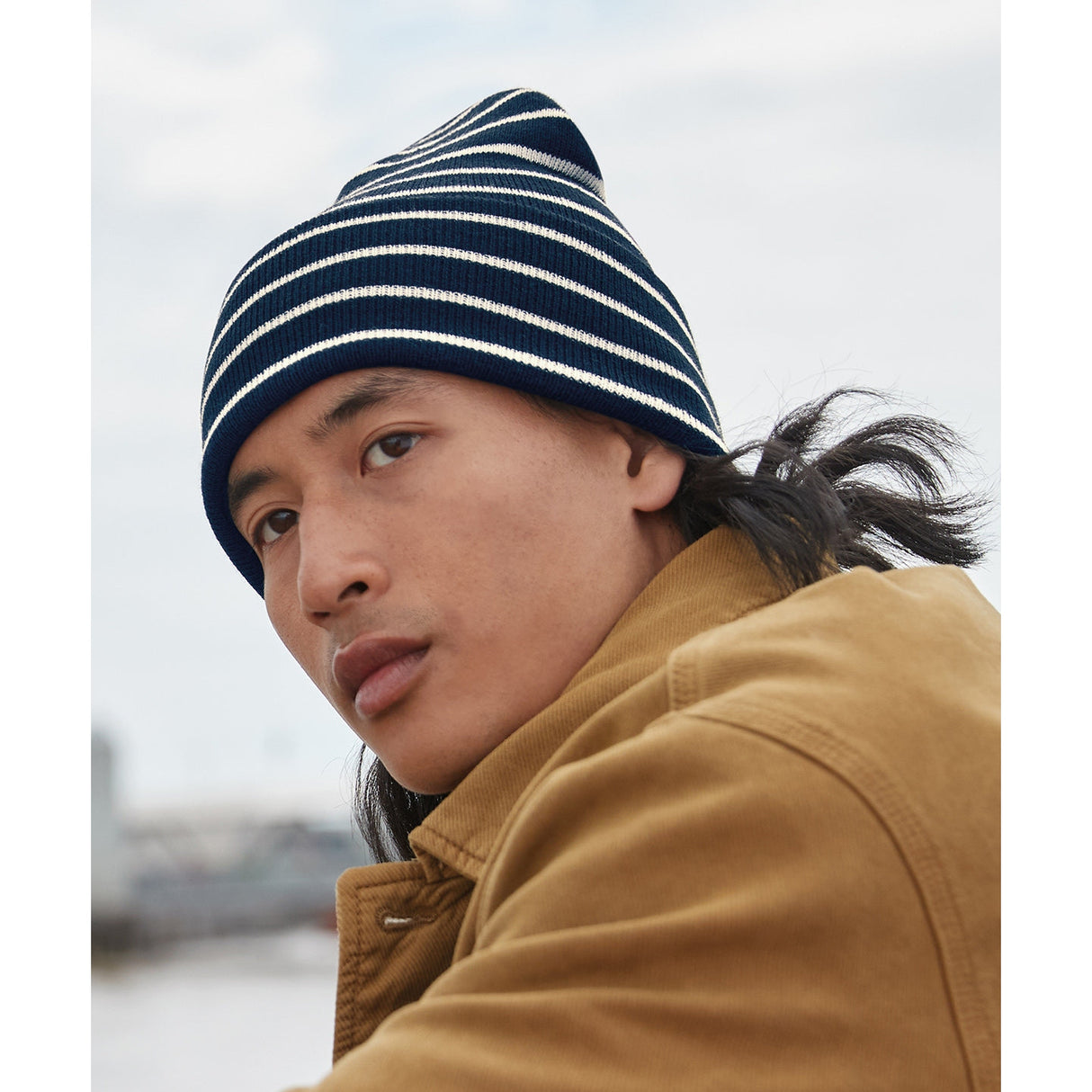 Beechfield Original Deep-Cuffed Striped Beanie