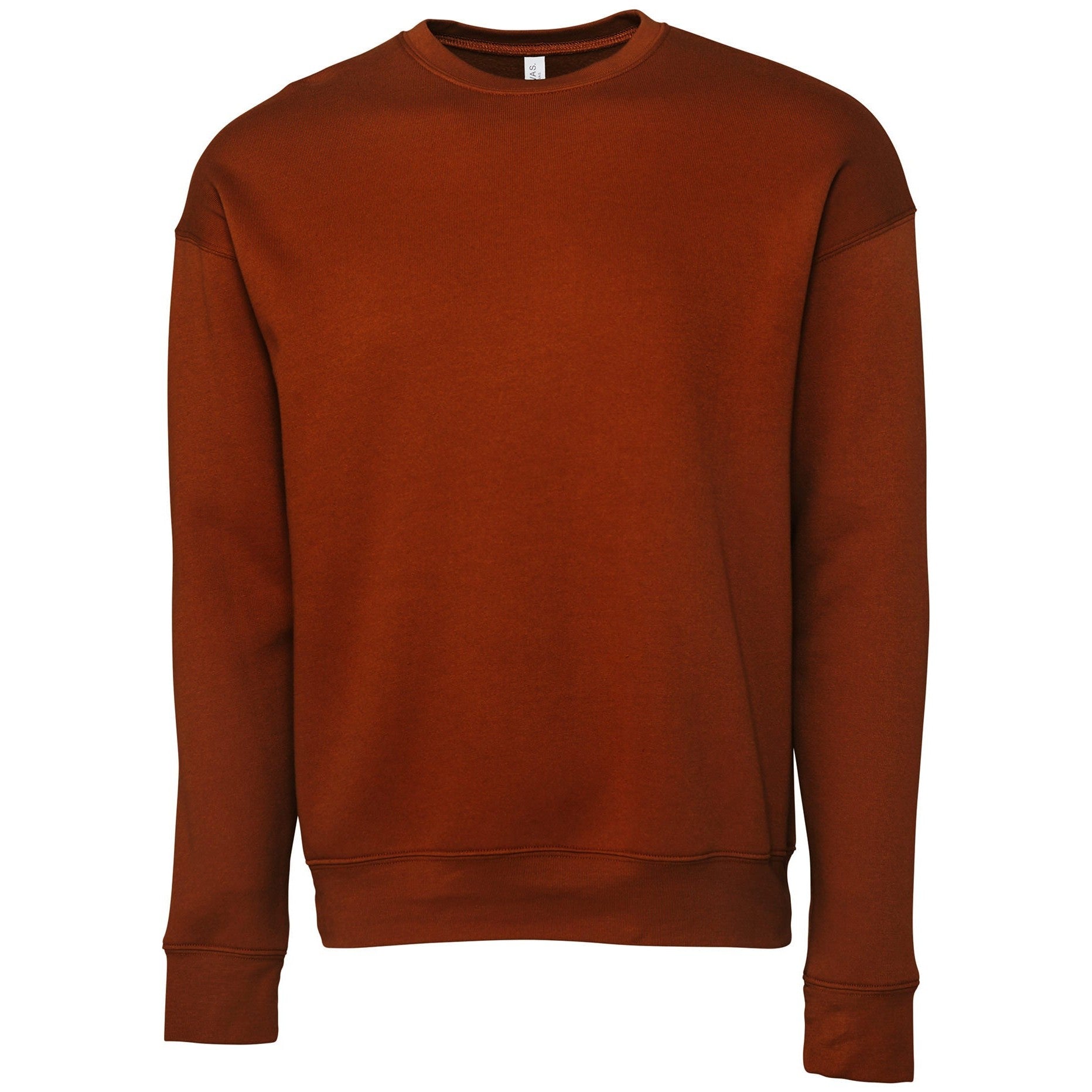 Bella Canvas Unisex Drop Shoulder Fleece - Brick
