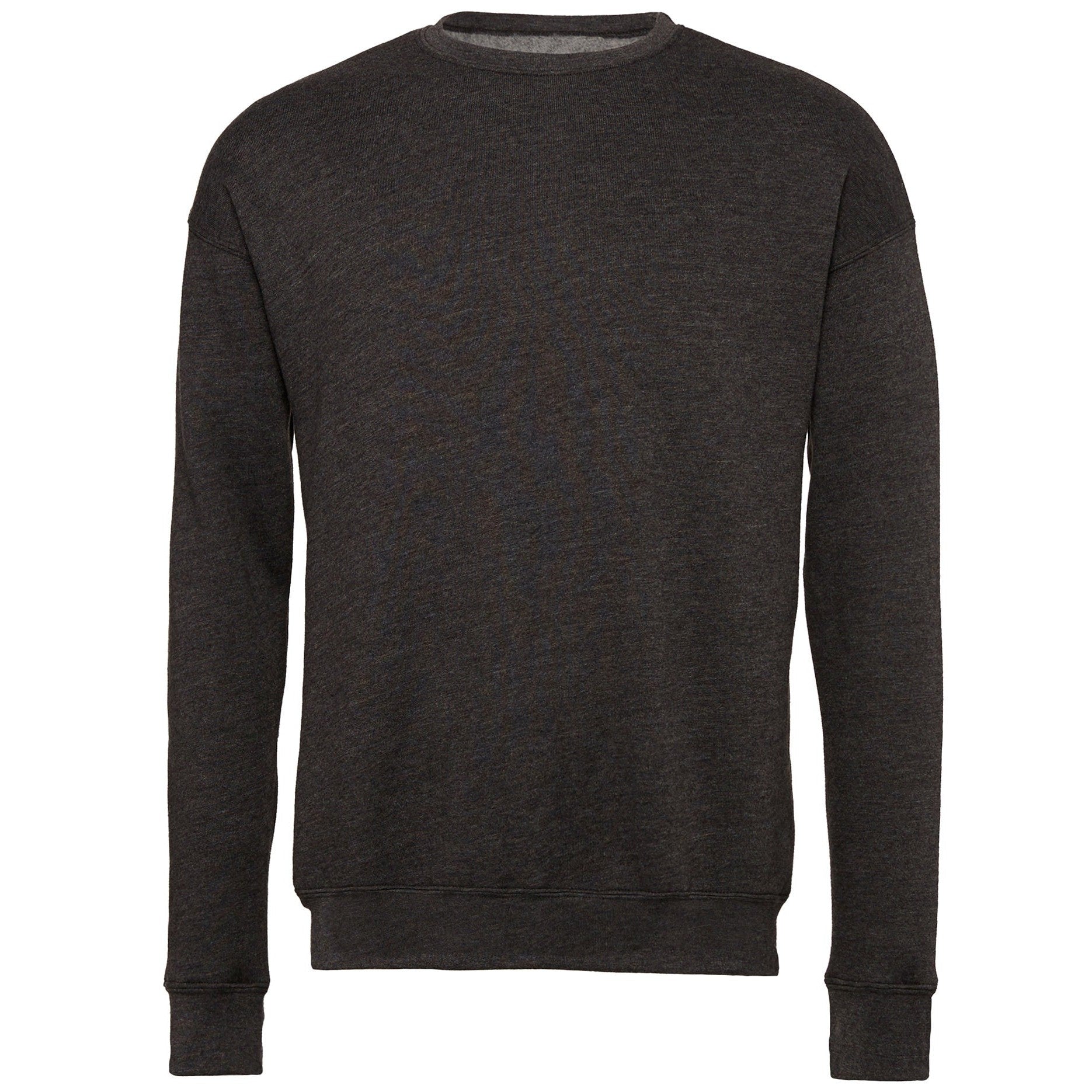 Bella Canvas Unisex Drop Shoulder Fleece - Dark Grey Heather