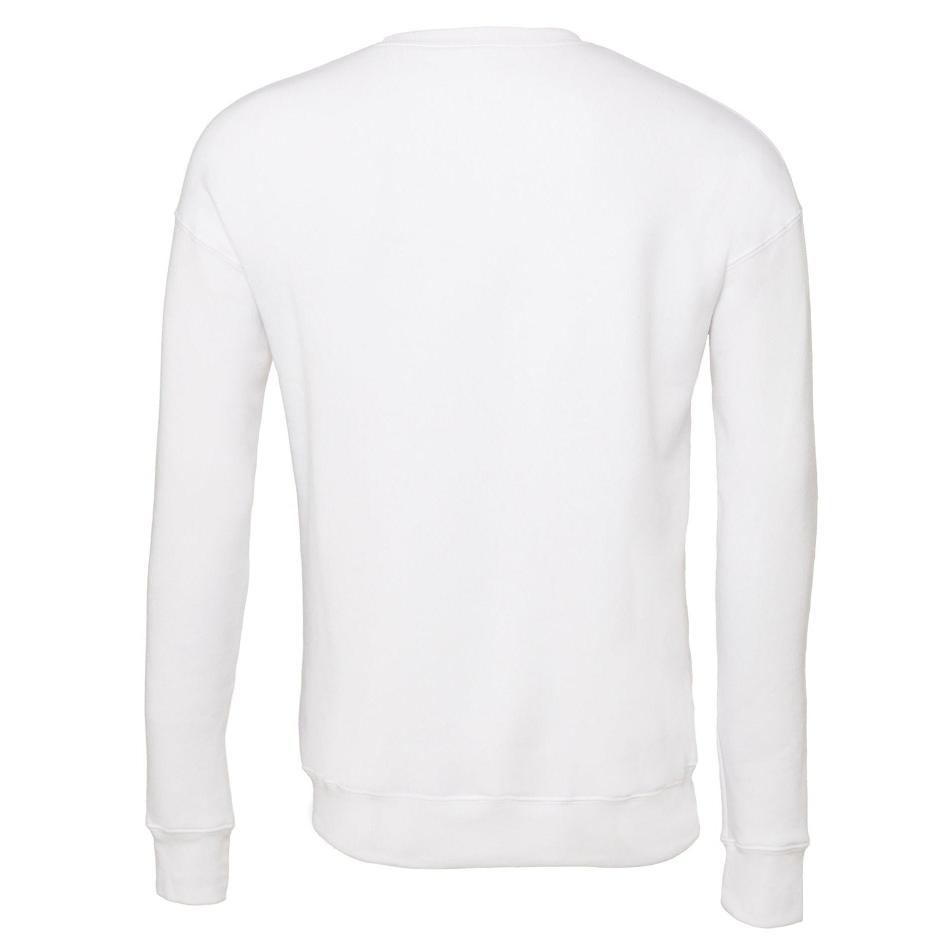 Bella Canvas Unisex Drop Shoulder Fleece - White