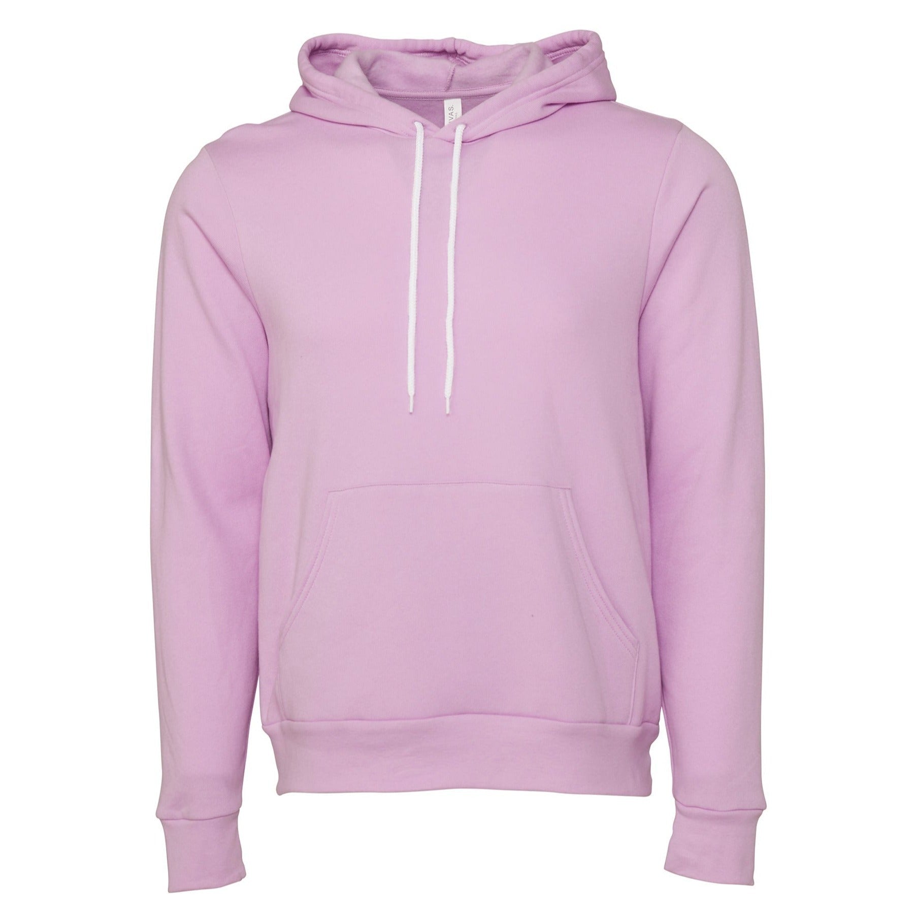 Bella Canvas Unisex Polycotton Fleece Pullover Hoodie - Lilac