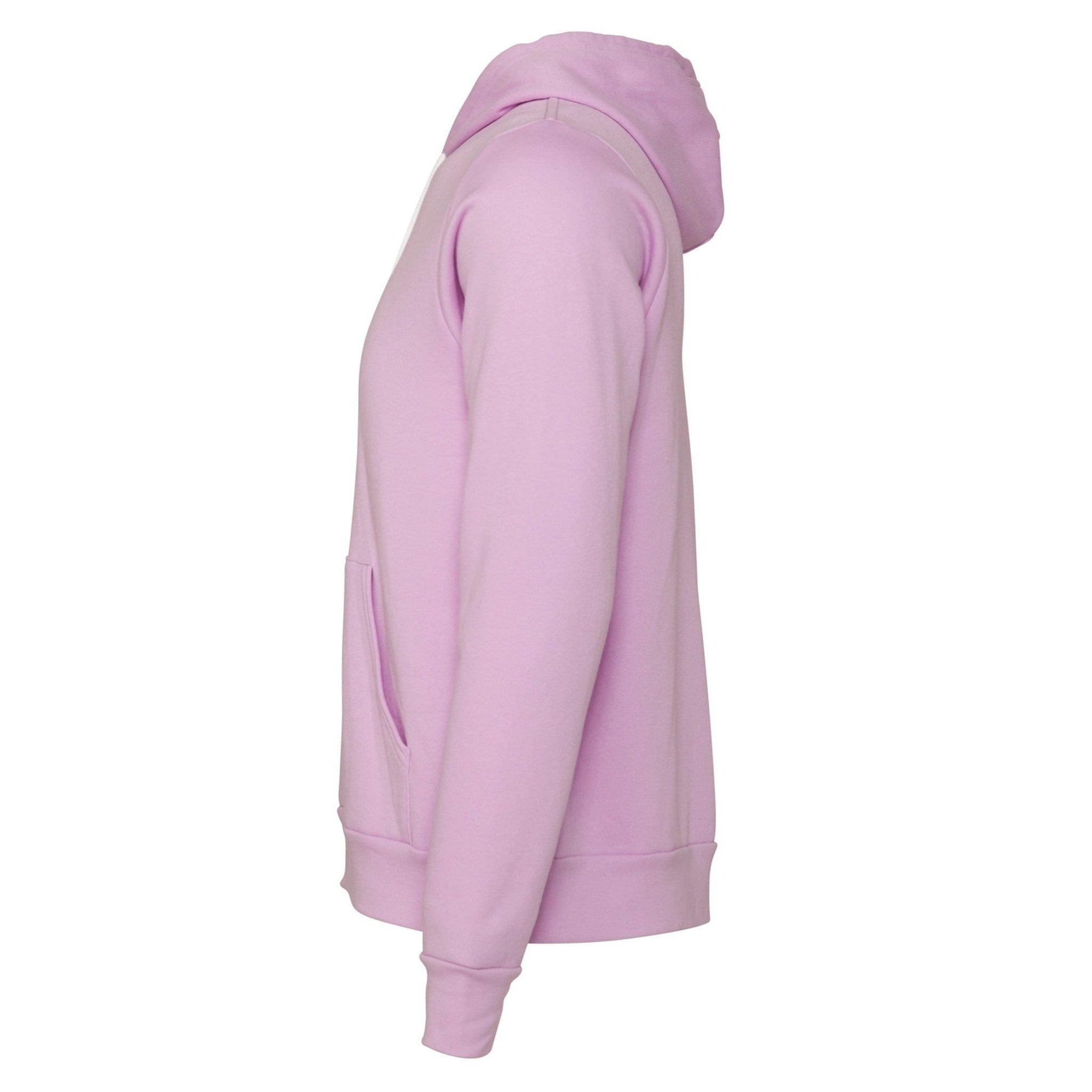 Bella Canvas Unisex Polycotton Fleece Pullover Hoodie - Lilac