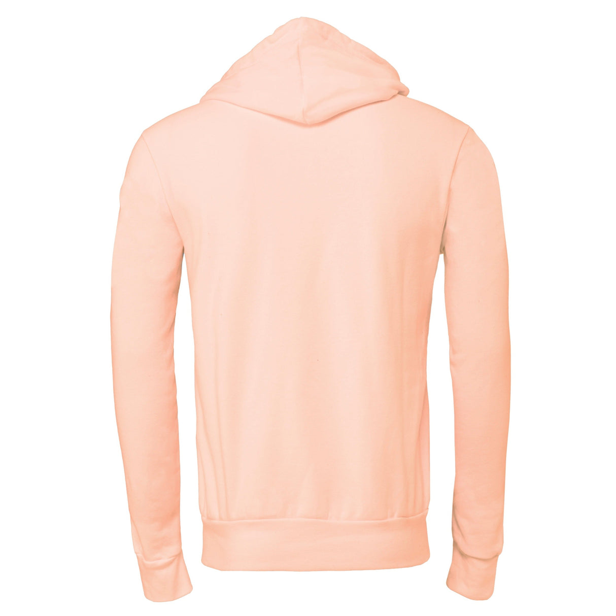 Bella Canvas Unisex Polycotton Fleece Pullover Hoodie - Peach